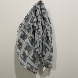 Grey Circle Cat Scarf
